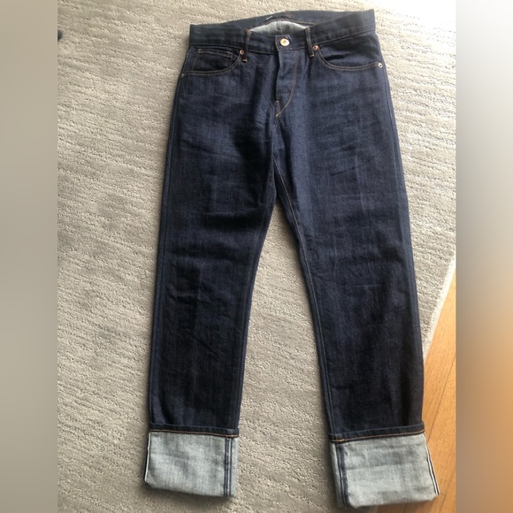 NWOT 3x1 Dark Wash Premium Denim Straight Leg Jeans. Size 28. - Picture 1 of 12